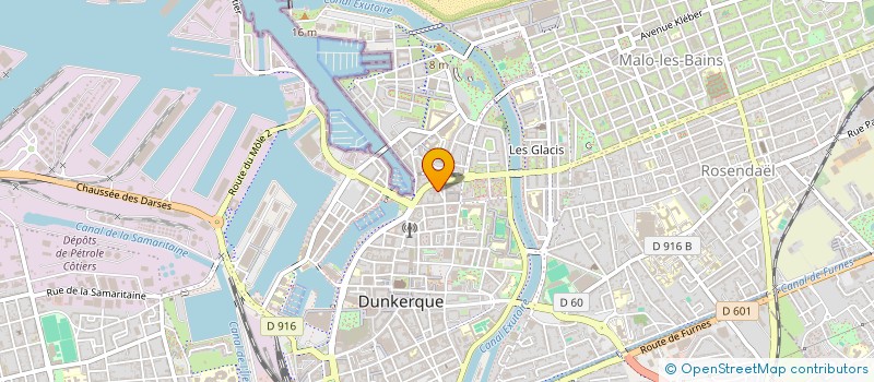 localisation de l'entreprise MADAME CLAUDINE PUYRAIMOND à DUNKERQUE