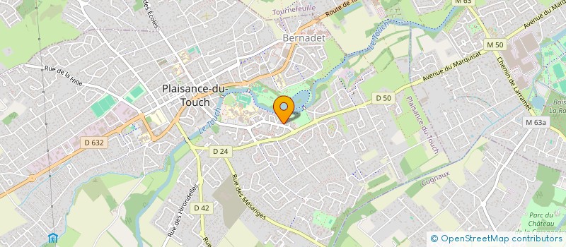 localisation de l'entreprise MADAME CLAUDINE QUESTIER  PLAISANCE DU TOUCH