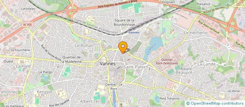 localisation de l'entreprise MADAME CLAUDINE RABIN à VANNES