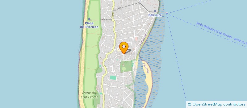 localisation de l'entreprise MADAME CLAUDINE RAIGNER  LEGE-CAP-FERRET