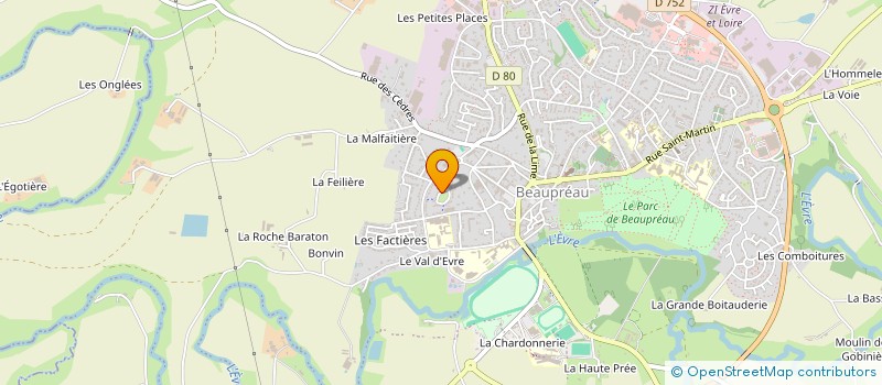 localisation de l'entreprise MADAME CLAUDINE RAIMBAULT à BEAUPREAU-EN-MAUGES
