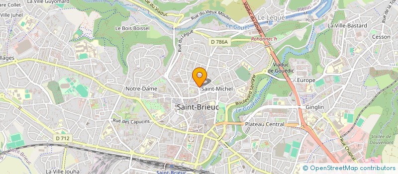 localisation de l'entreprise MADAME CLAUDINE RAOUL à SAINT-BRIEUC