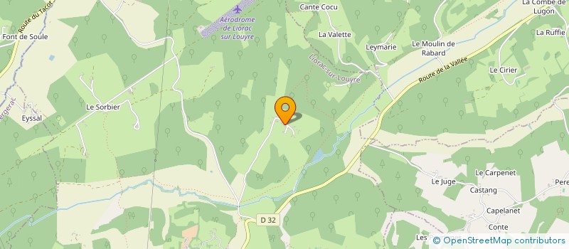 localisation de l'entreprise MADAME CLAUDINE RAYNAL  LIORAC-SUR-LOUYRE