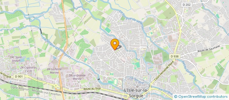 localisation de l'entreprise MADAME CLAUDINE REBOULET  L ISLE SUR LA SORGUE