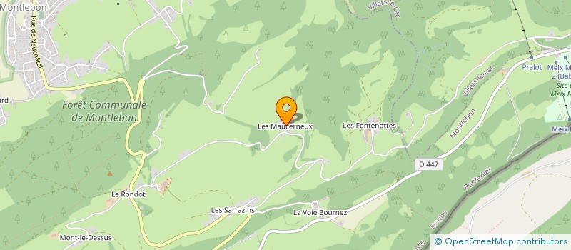 localisation de l'entreprise MADAME CLAUDINE RENAUD à MONTLEBON
