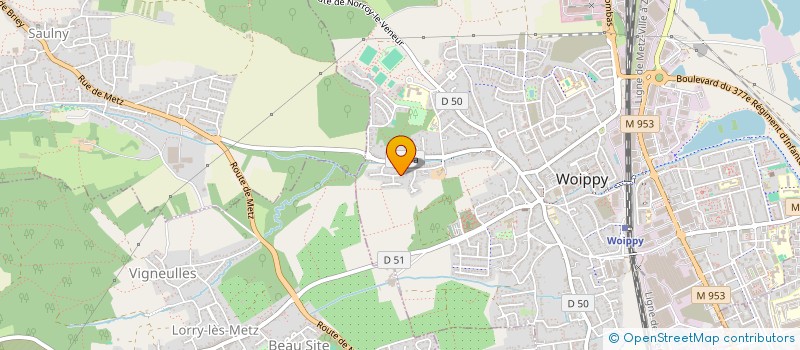 localisation de l'entreprise MADAME CLAUDINE RENAUD  WOIPPY