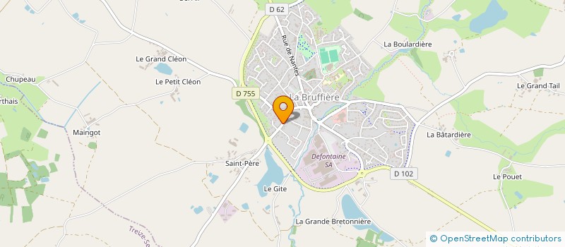 localisation de l'entreprise MADAME CLAUDINE RICHARD à LA BRUFFIERE