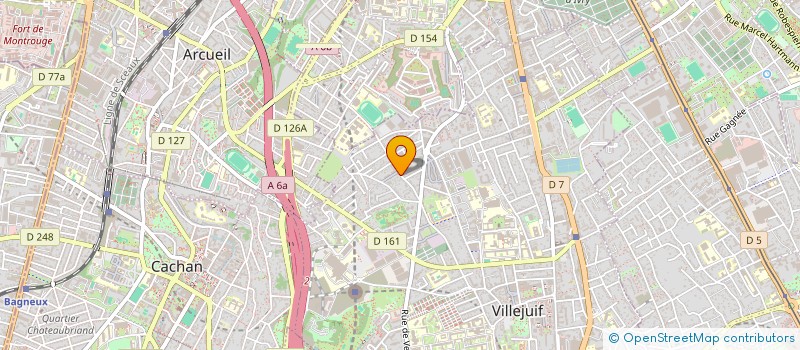 localisation de l'entreprise MADAME CLAUDINE RICOZZI  VILLEJUIF