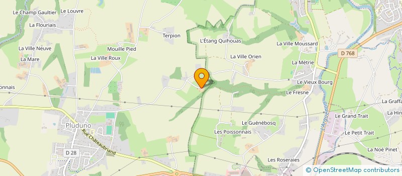 localisation de l'entreprise MADAME CLAUDINE ROBICHET  PLUDUNO