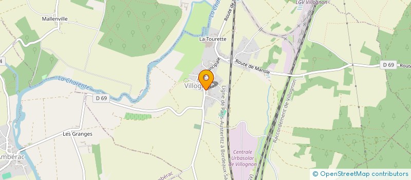 localisation de l'entreprise MADAME CLAUDINE ROBINSON à VILLOGNON