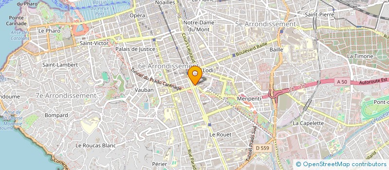 localisation de l'entreprise MADAME CLAUDINE ROGER à MARSEILLE