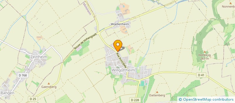 localisation de l'entreprise MADAME CLAUDINE ROOS-OBERLE  WILLGOTTHEIM