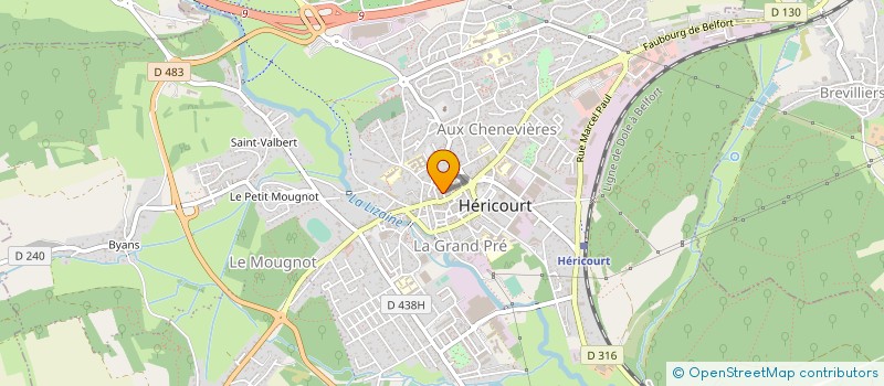 localisation de l'entreprise MADAME CLAUDINE ROSINEK  HERICOURT