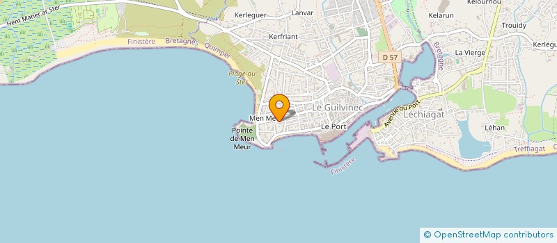 localisation de l'entreprise MADAME CLAUDINE ROULOT  GUILVINEC
