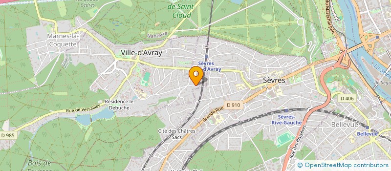 localisation de l'entreprise MADAME CLAUDINE ROUSSEAU à VILLE-D'AVRAY