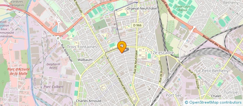 localisation de l'entreprise MADAME CLAUDINE ROUSSEL  REIMS