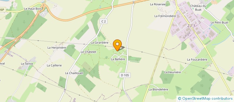 localisation de l'entreprise MADAME CLAUDINE ROUXEL à L'AIGLE