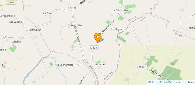 localisation de l'entreprise MADAME CLAUDINE RUAULT à SAINT-GEORGES-DE-ROUELLEY