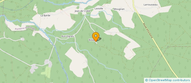 localisation de l'entreprise MADAME CLAUDINE SAUBAGNAC  PONTENX LES FORGES