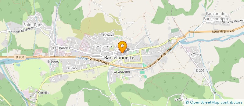 localisation de l'entreprise MADAME CLAUDINE SAVORNIN à BARCELONNETTE