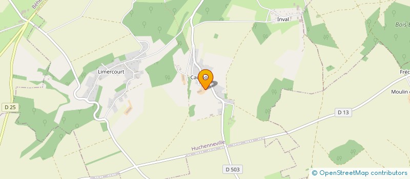 localisation de l'entreprise MADAME CLAUDINE SCHABAILLIE  HUCHENNEVILLE