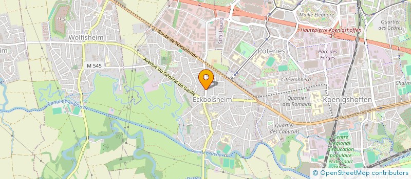 localisation de l'entreprise MADAME CLAUDINE SCHOELLHAMMER  ECKBOLSHEIM