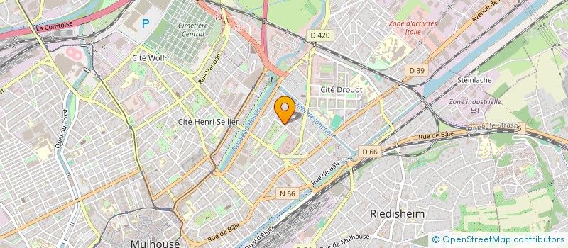 localisation de l'entreprise MADAME CLAUDINE SCHOLER  MULHOUSE