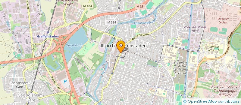 localisation de l'entreprise MADAME CLAUDINE SCHWAB  ILLKIRCH-GRAFFENSTADEN