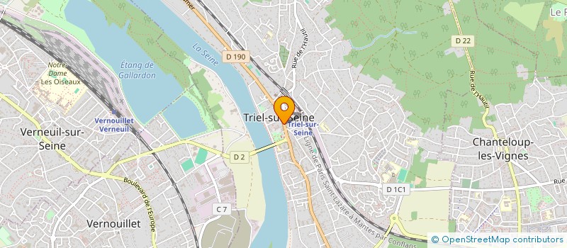 localisation de l'entreprise MADAME CLAUDINE SEBASTIEN à TRIEL-SUR-SEINE