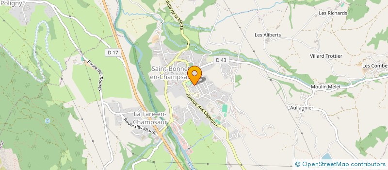 localisation de l'entreprise MADAME CLAUDINE SERE  SAINT-BONNET-EN-CHAMPSAUR