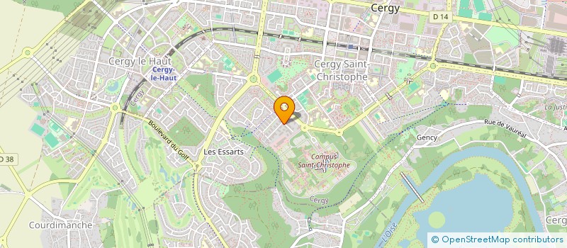 localisation de l'entreprise MADAME CLAUDINE SERVA  CERGY