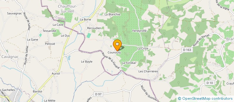 localisation de l'entreprise MADAME CLAUDINE SERVANTIE  CHAUFFOUR-SUR-VELL