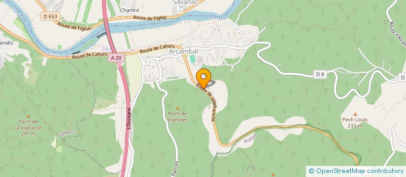 localisation de l'entreprise MADAME CLAUDINE SEVAL  ARCAMBAL