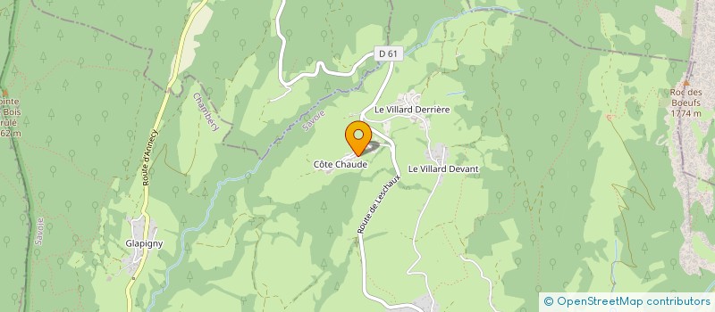 localisation de l'entreprise MADAME CLAUDINE SITBON  BELLECOMBE-EN-BAUGES