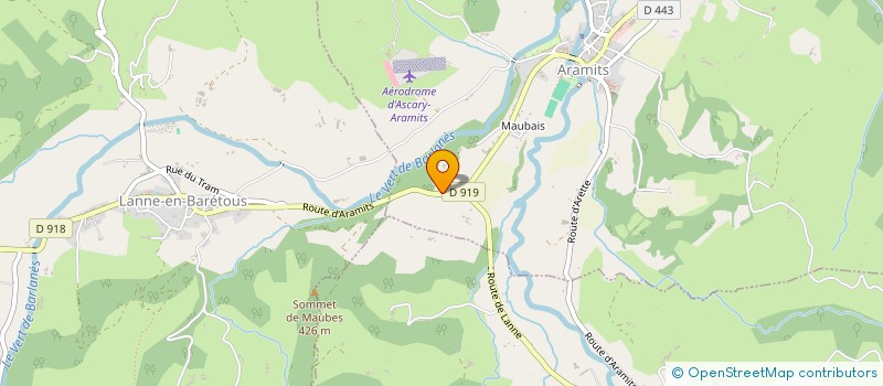 localisation de l'entreprise MADAME CLAUDINE SUBERCAZE-LAUDE-CASABONNE à ARAMITS