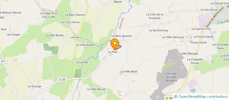 localisation de l'entreprise MADAME CLAUDINE SYLVESTRE à BREHAND