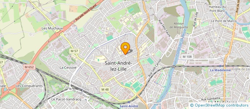 localisation de l'entreprise MADAME CLAUDINE TANGUY  SAINT-ANDRE-LEZ-LILLE