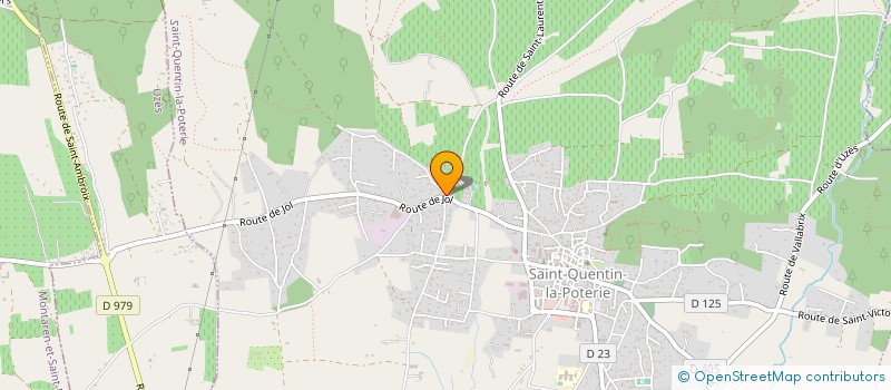 localisation de l'entreprise MADAME CLAUDINE TERRET à SAINT-QUENTIN-LA-POTERIE