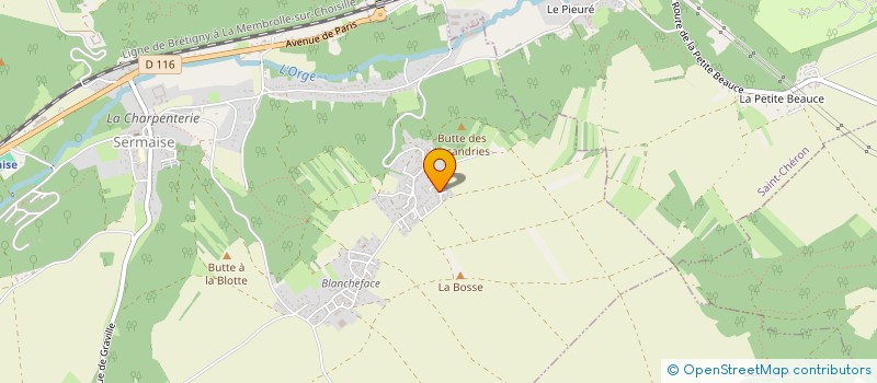 localisation de l'entreprise MADAME CLAUDINE TERRIEN  SERMAISE