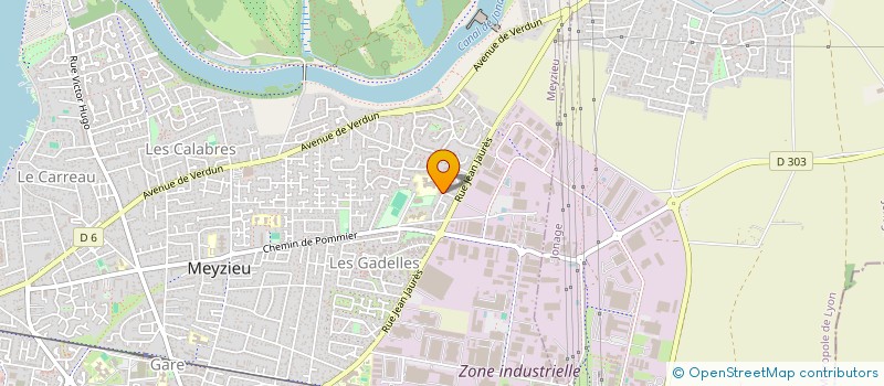 localisation de l'entreprise MADAME CLAUDINE TERRY  MEYZIEU