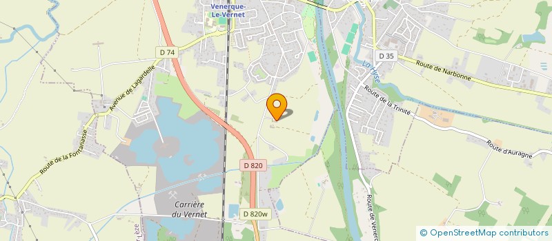 localisation de l'entreprise MADAME CLAUDINE THIBOUT  VERNET