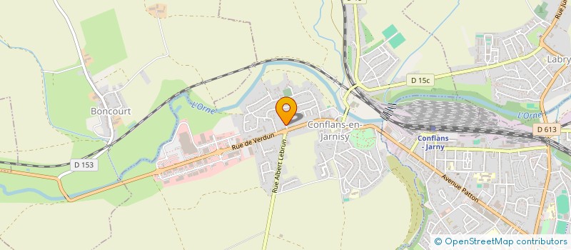 localisation de l'entreprise MADAME CLAUDINE THIEBAUT  MARS-LA-TOUR