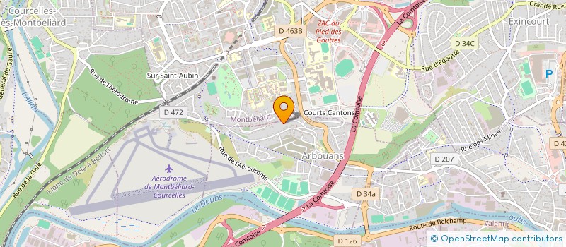 localisation de l'entreprise MADAME CLAUDINE TISSINIER  ARBOUANS