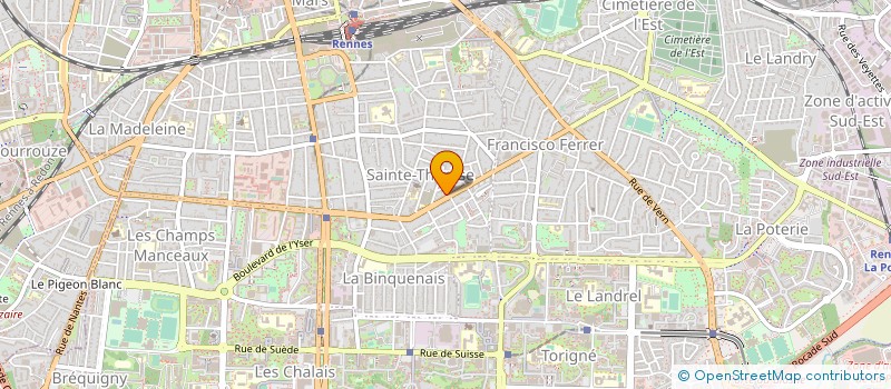 localisation de l'entreprise MADAME CLAUDINE TODARO  RENNES