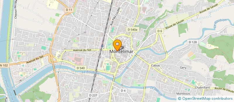 localisation de l'entreprise MADAME CLAUDINE TOSIN à MONTELIMAR