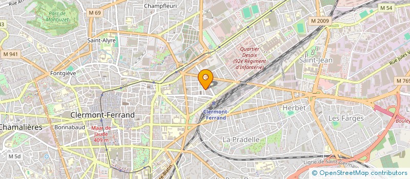 localisation de l'entreprise MADAME CLAUDINE TOURNADRE  CLERMONT-FERRAND