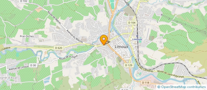 localisation de l'entreprise MADAME CLAUDINE TOURNIE  LIMOUX