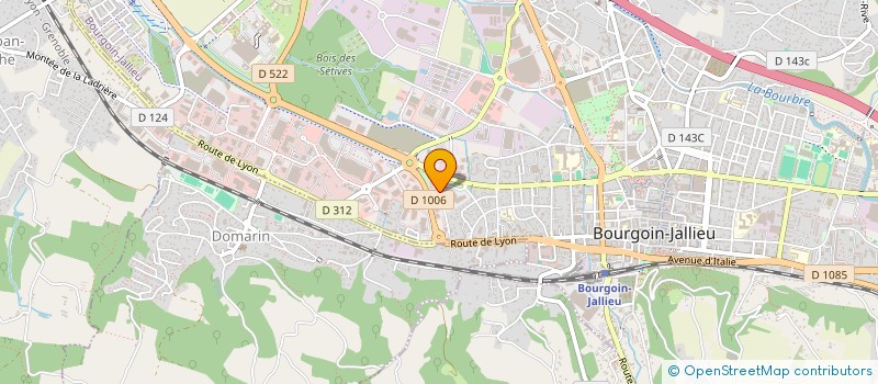 localisation de l'entreprise MADAME CLAUDINE TREFFORT  BOURGOIN-JALLIEU