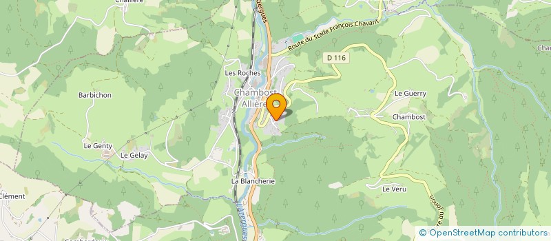 localisation de l'entreprise MADAME CLAUDINE TRICHARD  POULE-LES-ECHARMEAUX