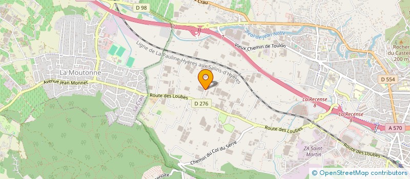 localisation de l'entreprise MADAME CLAUDINE TUCCIO  HYERES